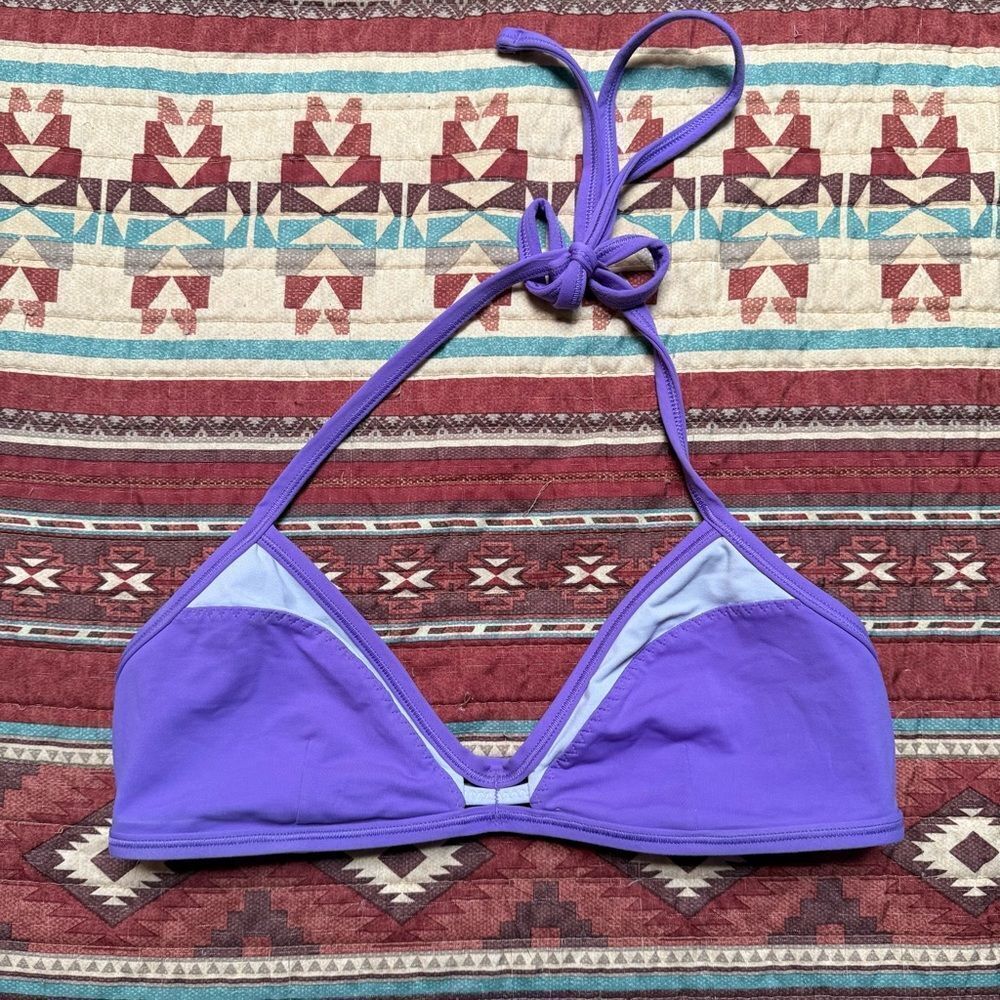 Lululemon Vibrant Purple Halter Bikini Top size small